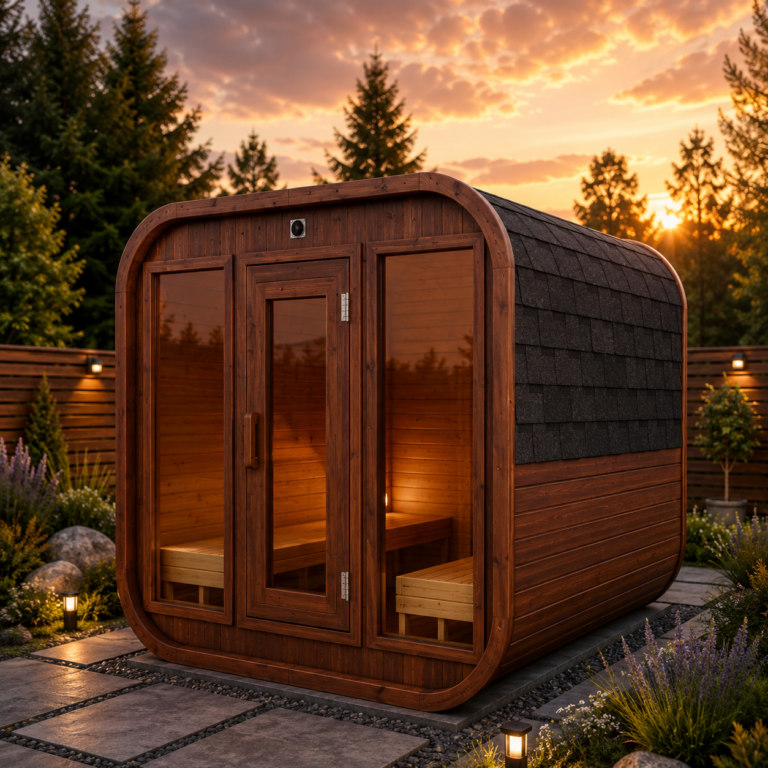 Kvadratická sauna Termodrevo dlžka 1800 (2-4 osoby)