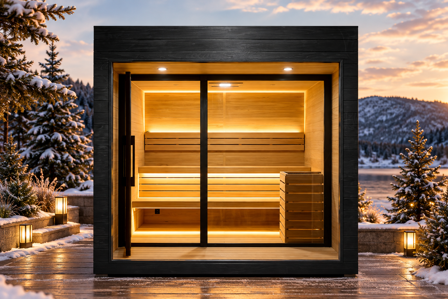 Sauna Ceder Model Black Baccara – Obrázok 2